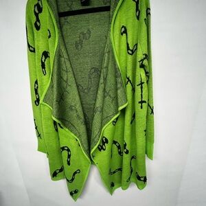 Disney Green Cardigan with Black Design